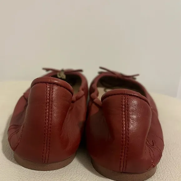 Sam Edelman (Felicia Burgundy Leather Ballet Flats Women’s size 8