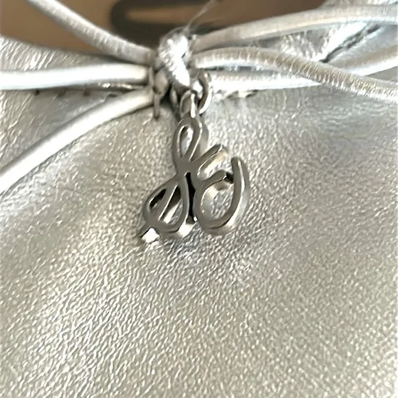 Sam Edelman Felicia silver ballet flats, size 9