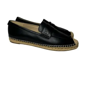 Sam Edelman Kai Espadrille Loafer Black Leather 10.5
