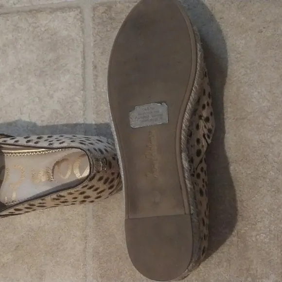Sam Edelman Kesia Animal Print Espadrille Slip on  Flats Size 7 M