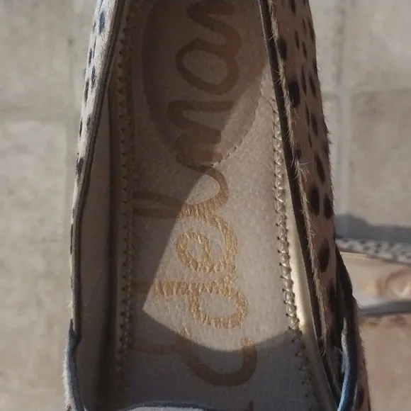 Sam Edelman Kesia Animal Print Espadrille Slip on  Flats Size 7 M
