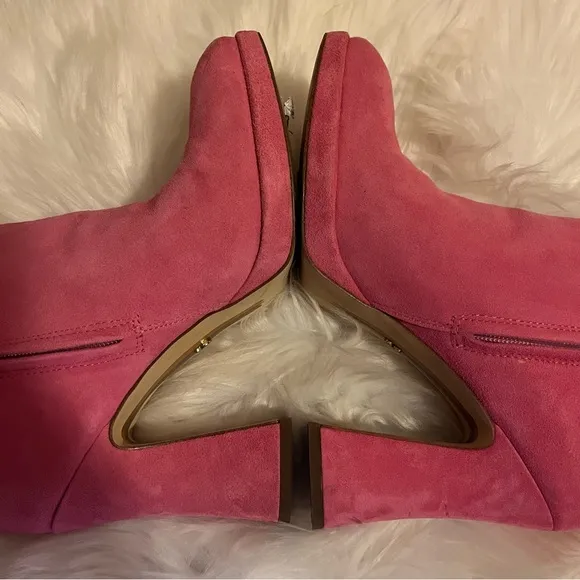 Sam Edelman Pink Jaye Heeled Boots Size 8