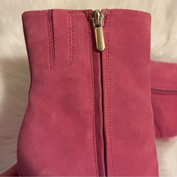 Sam Edelman Pink Jaye Heeled Boots Size 8