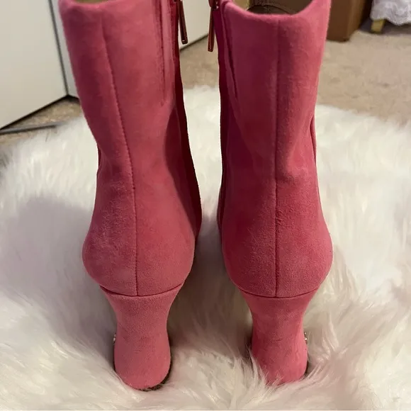 Sam Edelman Pink Jaye Heeled Boots Size 8