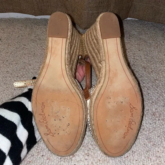 Sam Edelman Snakeskin Wedges Cute Comfy Luxury Espadrille Trendy Summer Spring