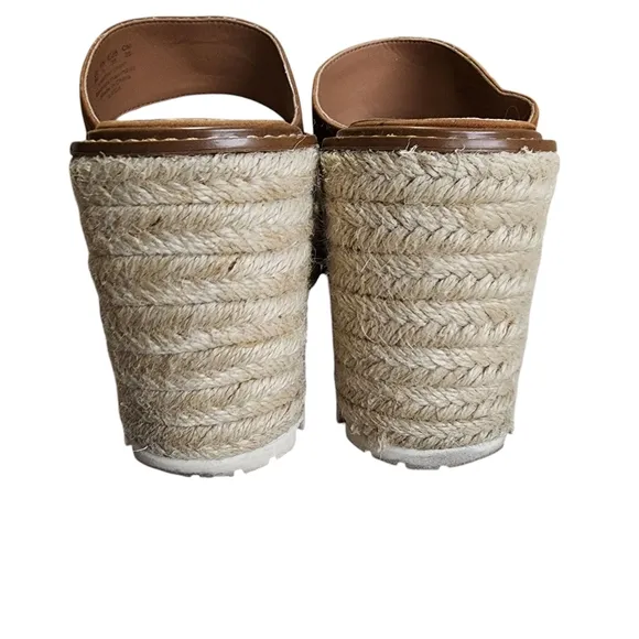 Sam Edelman Tan Suede Platform Wedges with Espadrille Sole - 8M