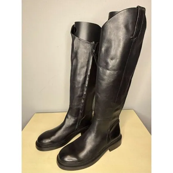 Sam Edelman Women's Leather Knee-High Fable Boots Black Size 5M
