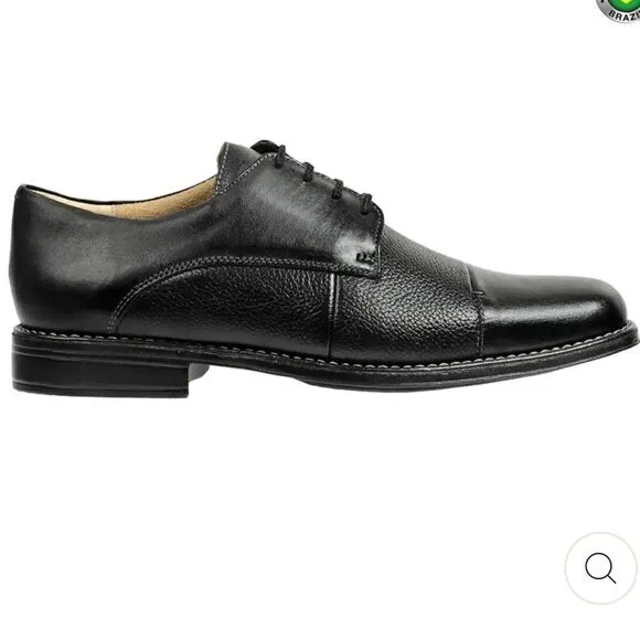 SANDRO MOSCOLONI STRAIGHT TIP BLUCHER DERBY MAXWELL, Black, 13, NWOB