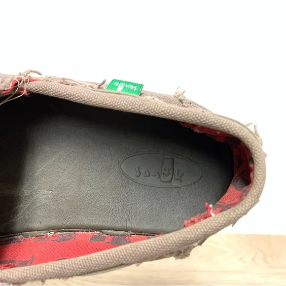 Sanuk Shoes Men's Size 11 Shipwrecked Lace Up Boat Shoes Sidewalk Surfer Canvas