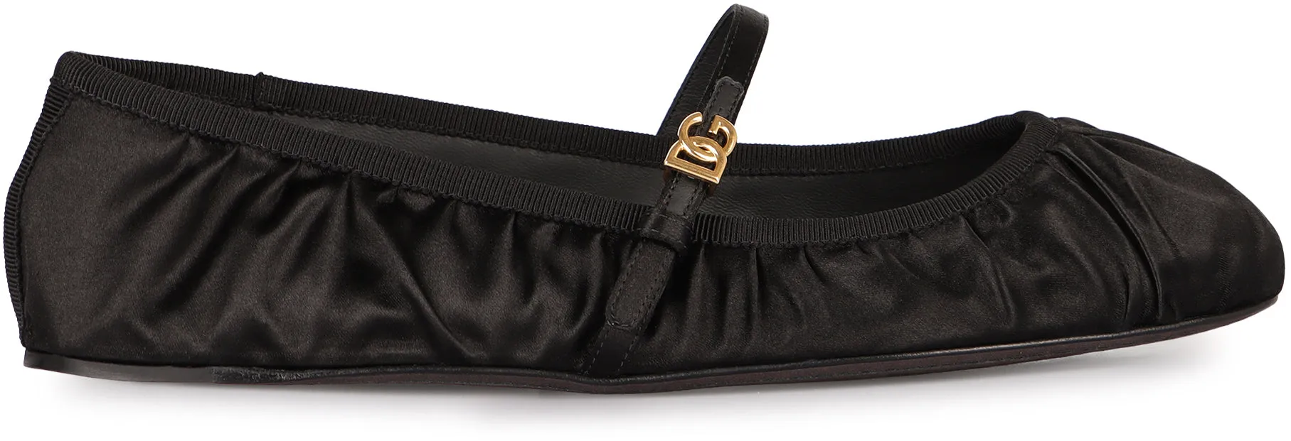 Satin ballet flats