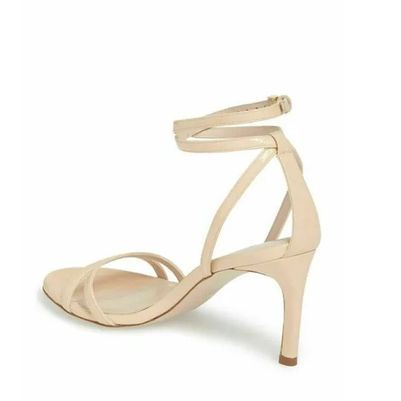 Schutz $220 Faubina 9, 9.5 Platform Suede Sandal Strappy Leather Heels Shoes