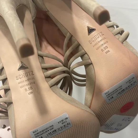 Schutz Suely Nubuck Strappy Sandal 9.5