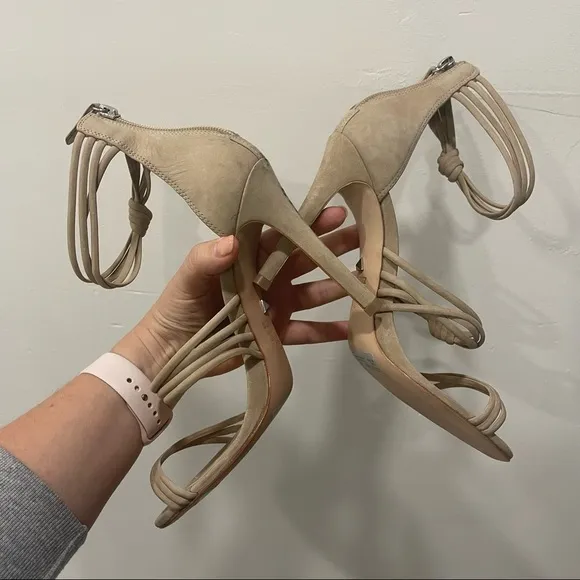 Schutz Suely Nubuck Strappy Sandal 9.5