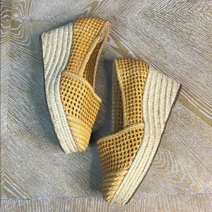 SCHUTZ Woven Espadrille Wedge Shoes 11