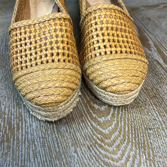 SCHUTZ Woven Espadrille Wedge Shoes 11