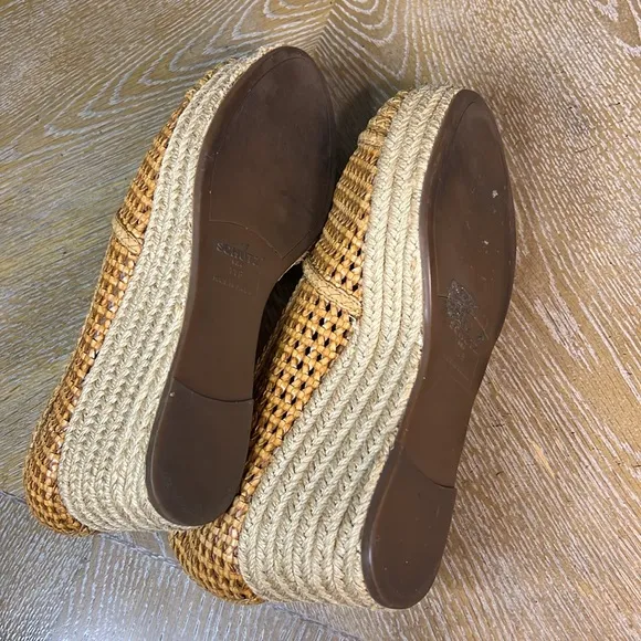 SCHUTZ Woven Espadrille Wedge Shoes 11