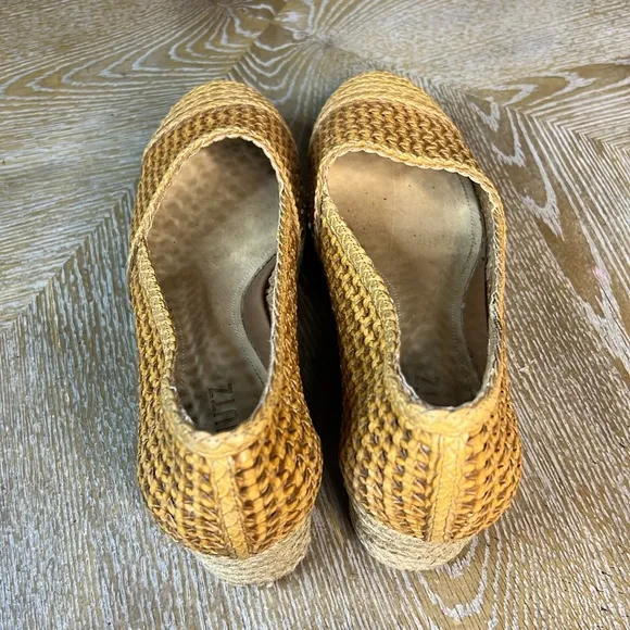SCHUTZ Woven Espadrille Wedge Shoes 11