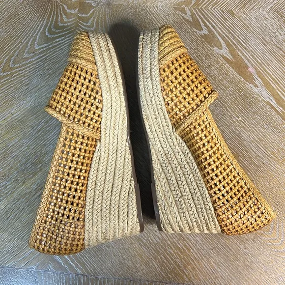 SCHUTZ Woven Espadrille Wedge Shoes 11