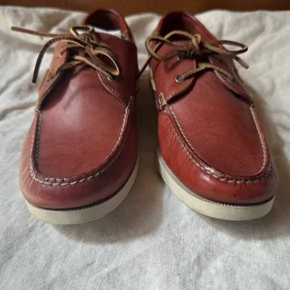Sebago “Caravel Casual” Dark Red Boat Shoes Size 13M Excellent Condition!