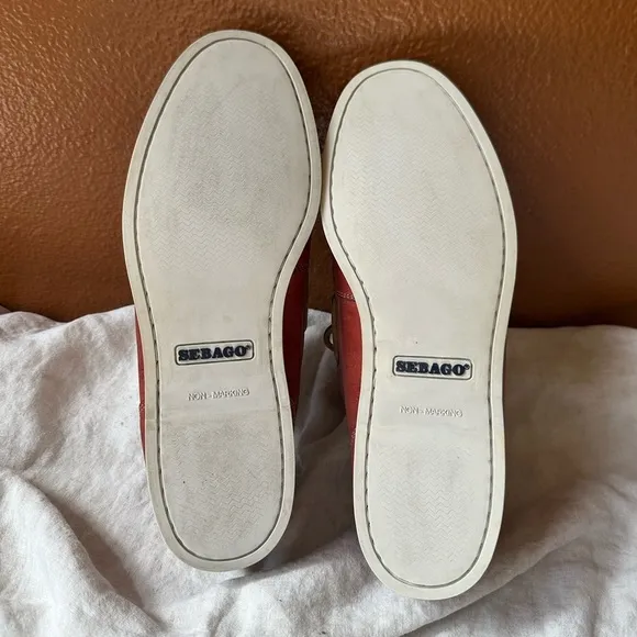 Sebago “Caravel Casual” Dark Red Boat Shoes Size 13M Excellent Condition!