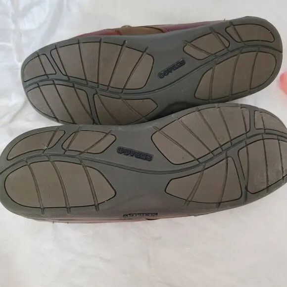 Sebago Clovehitch II Boat Shoes Mens Sz 10.5 W Brown Leather Oxfords two tone