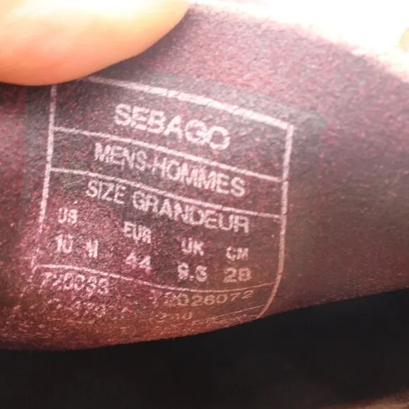 Sebago Docksides Loafer Men’s Size 10 M Slip On Boat Shoes Burgundy Leather