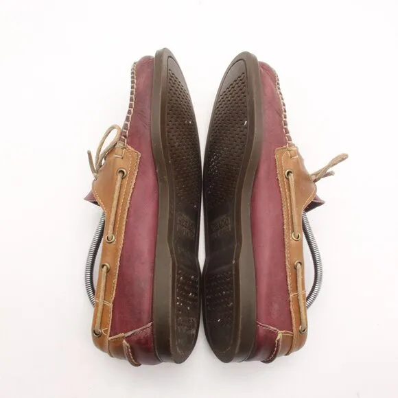 Sebago Docksides Loafer Men’s Size 10 M Slip On Boat Shoes Burgundy Leather