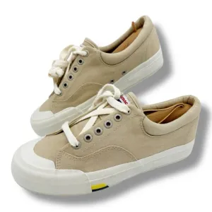 Sebago Docksides  Low Top Tie Tan Canvas Boat Shoe Sneaker Chunky  Women’s US 8M