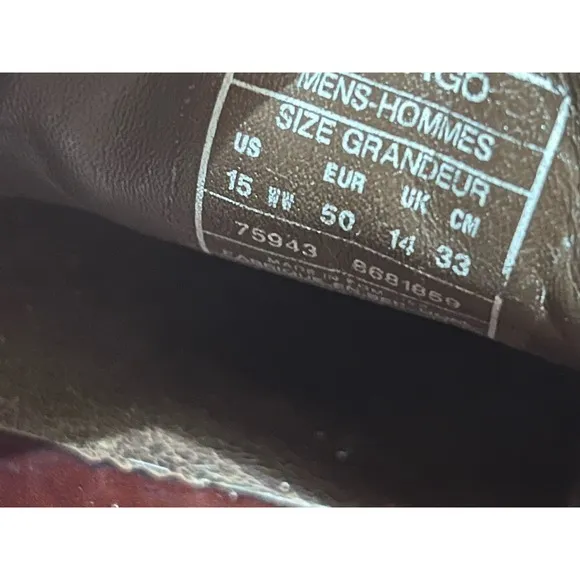 Sebago Docksides‎ Men's Size 15 WV Leather Boat Shoes Clean Minimal Wear