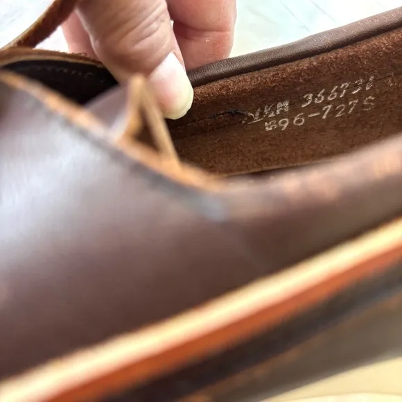 Sebago Portland Waxed Brown Leather Boat Shoes SZ 11.5 M Worn 1X
