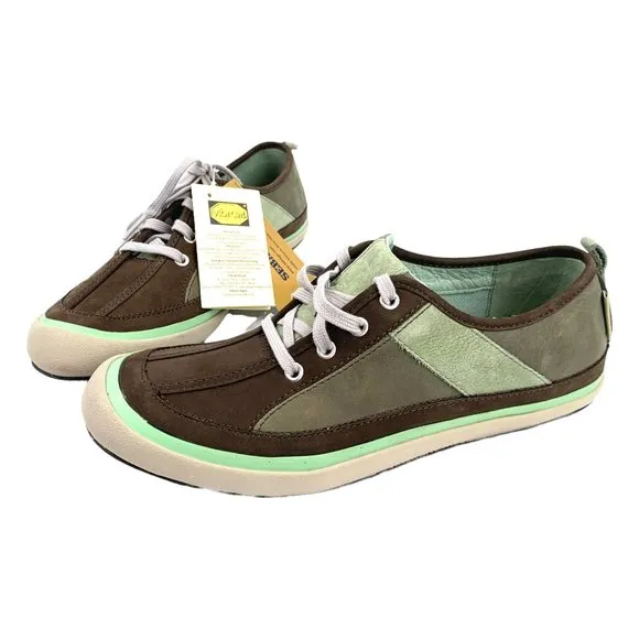 SEBAGO Wander Nubuck Leather &amp; Canvas Marine‎ Boat Shoes
