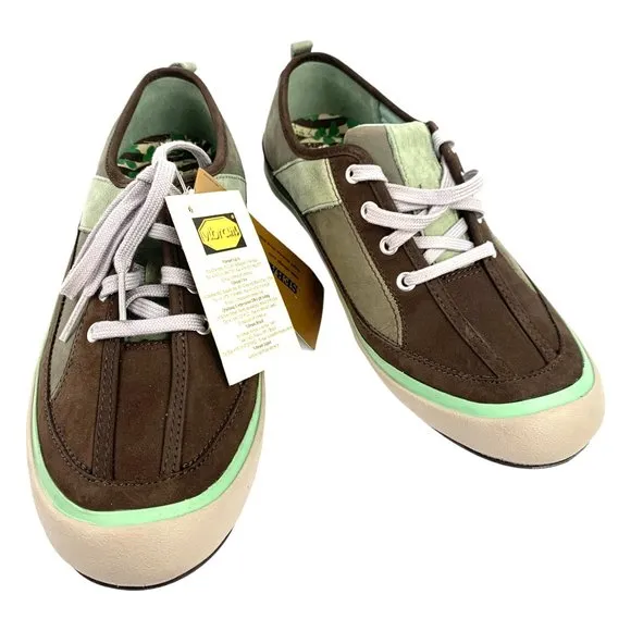 SEBAGO Wander Nubuck Leather &amp; Canvas Marine‎ Boat Shoes