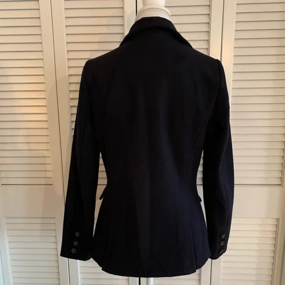 Sebago Women’s Wool Blend Lined Navy Blue Crest Insignia Blazer NWT Size Medium