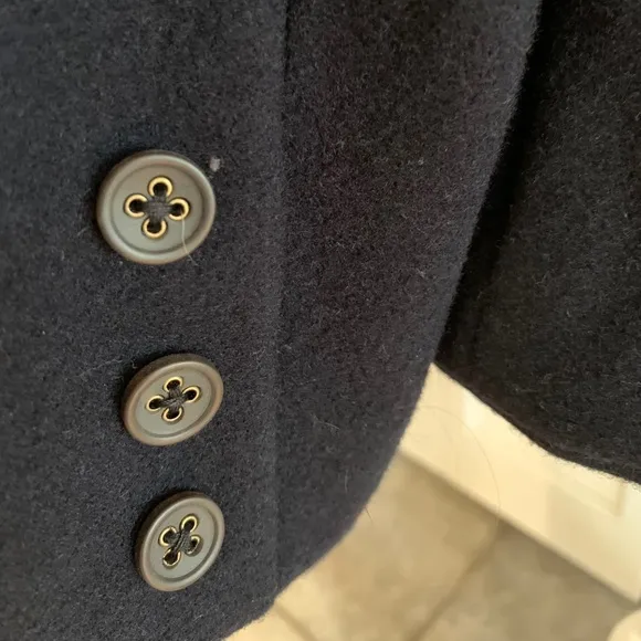 Sebago Women’s Wool Blend Lined Navy Blue Crest Insignia Blazer NWT Size Medium