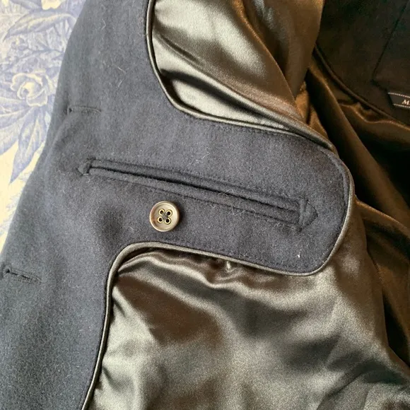 Sebago Women’s Wool Blend Lined Navy Blue Crest Insignia Blazer NWT Size Medium