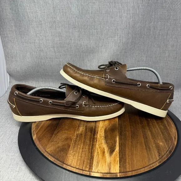 Sebago x Ronnie Fieg Docksides Men's Size 13 Brown Leather Boat Shoes Deck