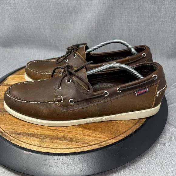 Sebago x Ronnie Fieg Docksides Men's Size 13 Brown Leather Boat Shoes Deck