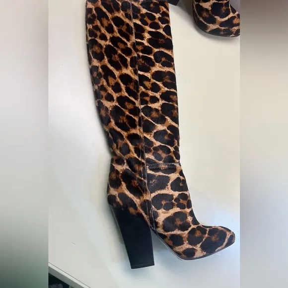Sebastian Milano Brown and Black Heeled Boots