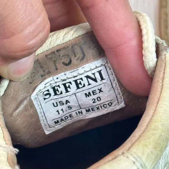 Sefeni Exotic Shoes Made of Tail crocodile &amp; ostrich kids Size 11.5