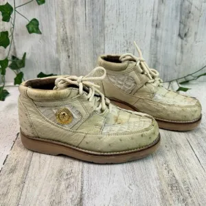 Sefeni Exotic Shoes Made of Tail crocodile &amp; ostrich kids Size 11.5