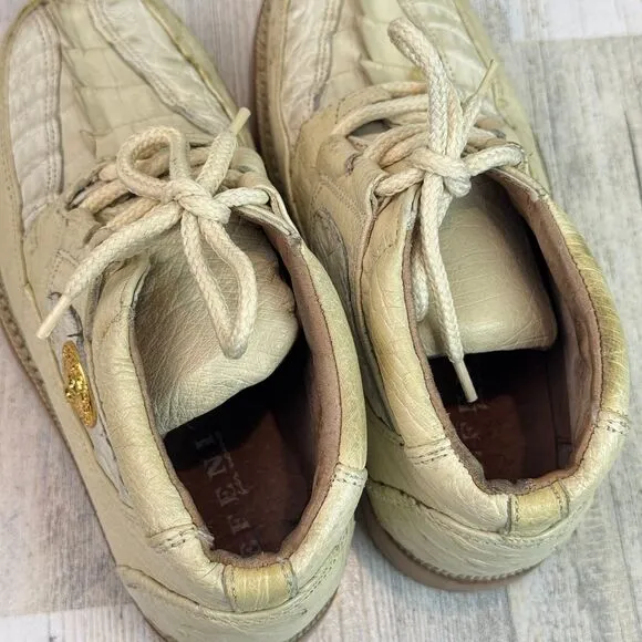 Sefeni Exotic Shoes Made of Tail crocodile &amp; ostrich kids Size 11.5