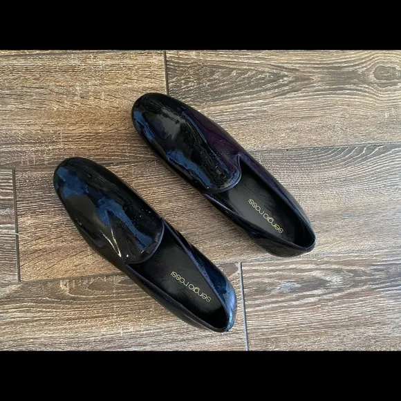 Sergio Rossi glossy patent leather flats