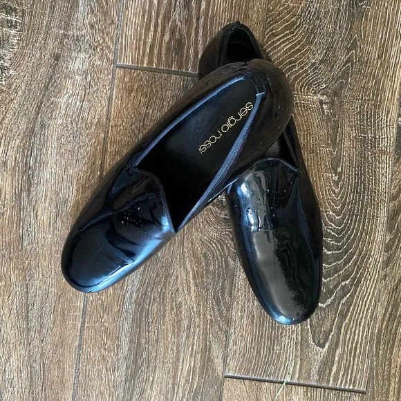 Sergio Rossi glossy patent leather flats