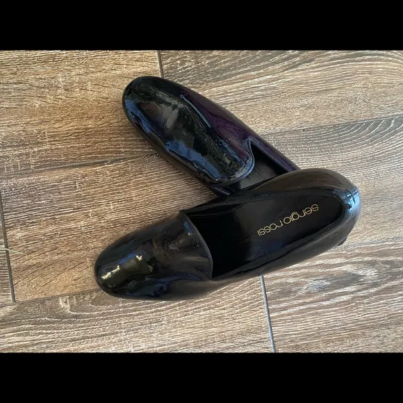 Sergio Rossi glossy patent leather flats
