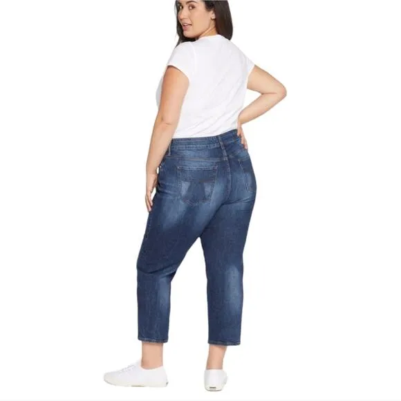 SEVEN7 DARK WASH TOWER STRAIGHT HIGH RISE JEANS PLUS SIZE 20 NEW!