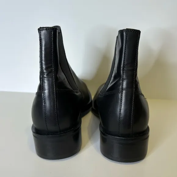 Seychelles Black Heeled Boots with Polished Leather Size 7