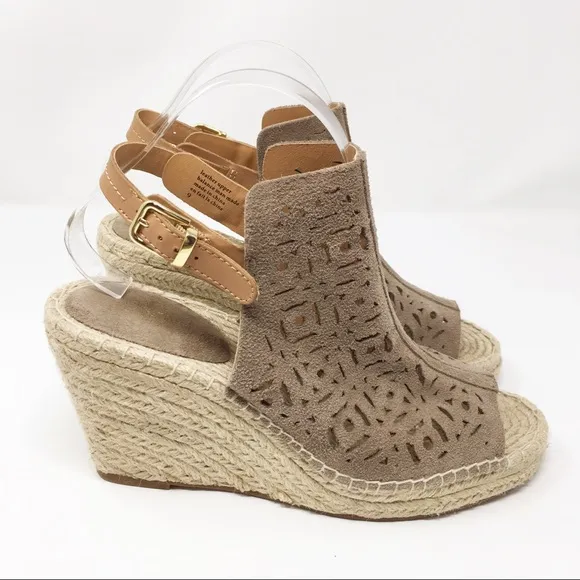 Seychelles Laser Cut Espadrille Wedges