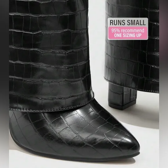 SHEIN Heeled Shark Boots
