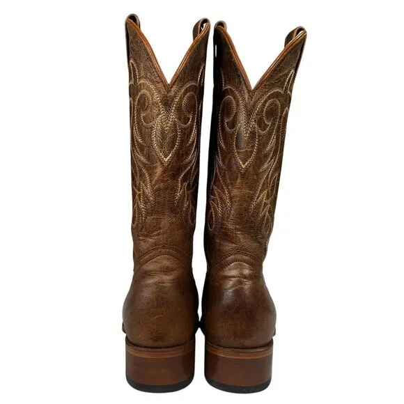 Shyanne Darby Embroidered Western Square Toes Brown Boots Womens‎ Size 7.5M