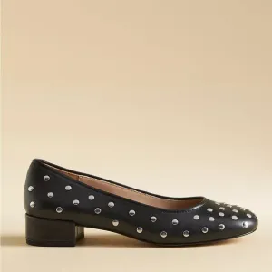 Silent D Studded Black Leather Women's Shoes from Anthropologie NWT Elegant sz 7